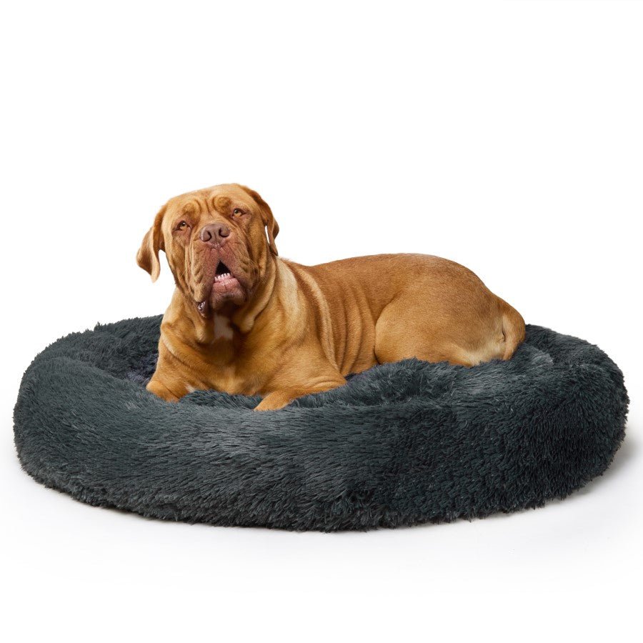 Fur King "Nap Time" Calming Dog Bed - XXL -Grey