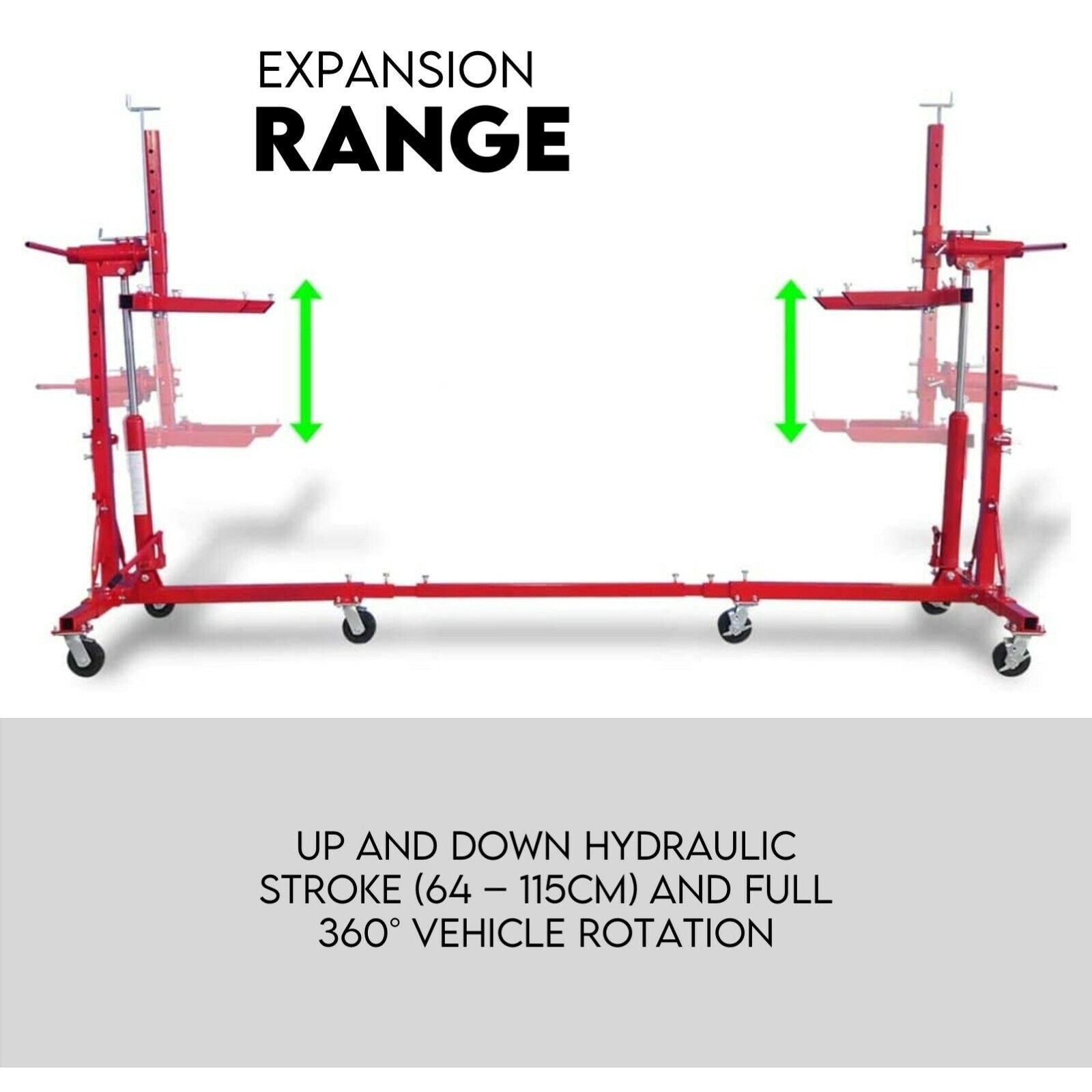 Car Rotisserie Hydraulic Auto Body Frame Repair Restoration 8 Tonne