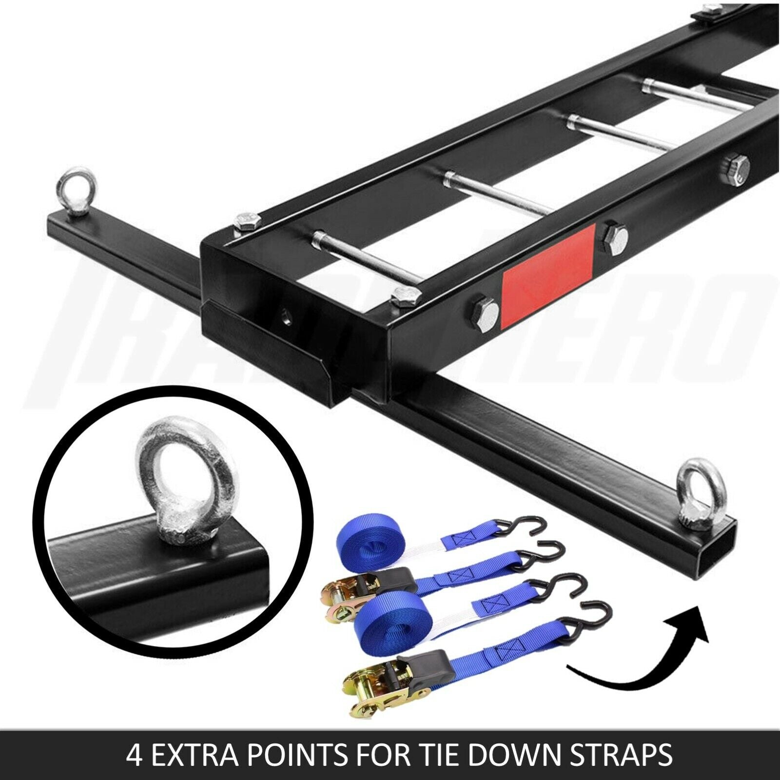 Motorcycle Motorbike Carrier Rack Towbar Arm Rack Dirt Bike Ramp Brake Lights