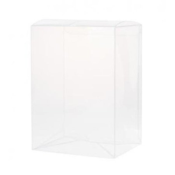 10 Pack of Large Plastic 22x14.5cm Rectangle Cube Box - Exhibition Gift Product Showcase Clear Plastic Shop Display Storage Packaging Box