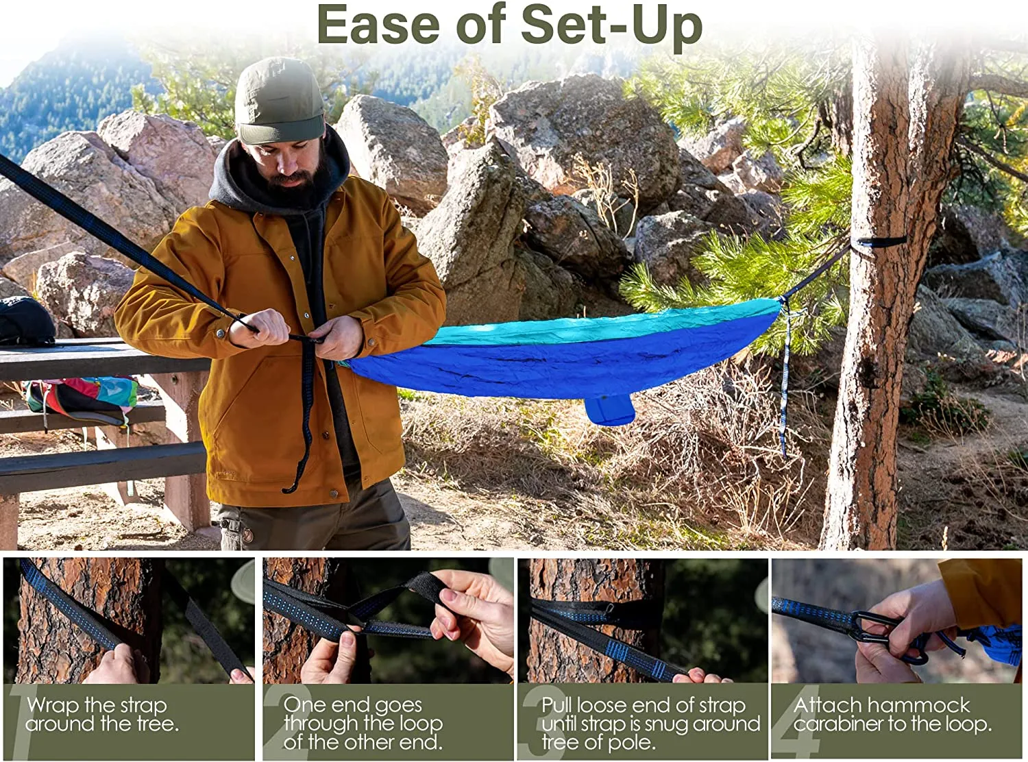 Blue Camping Hammock