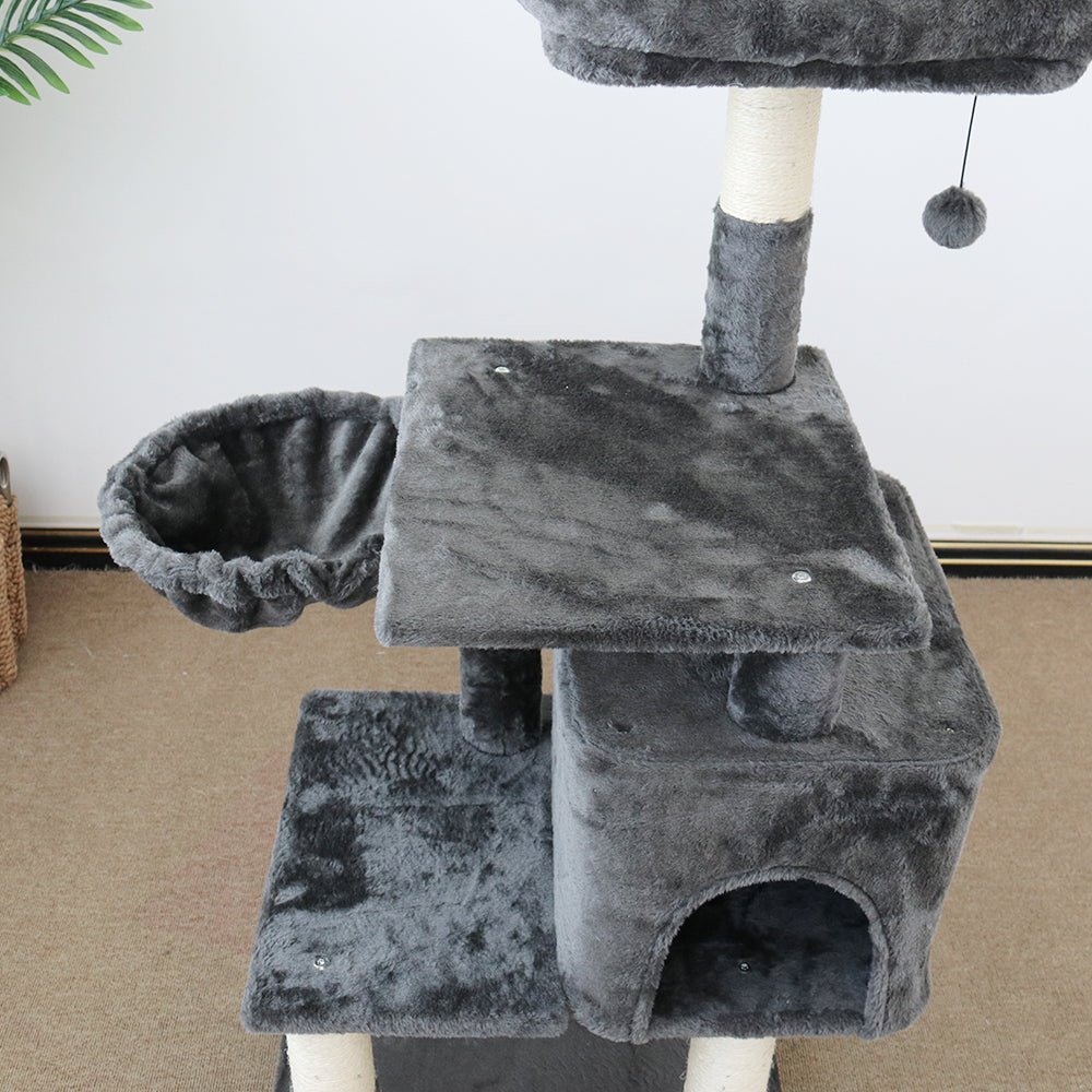 CATIO Chipboard Flannel Cat Scratching Tree - Abode 112cm