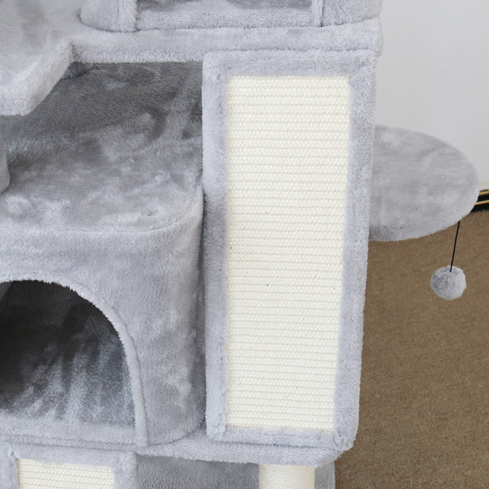 CATIO Multi-level Tall Cat Tree and House Condo with Scratching Pads C6032