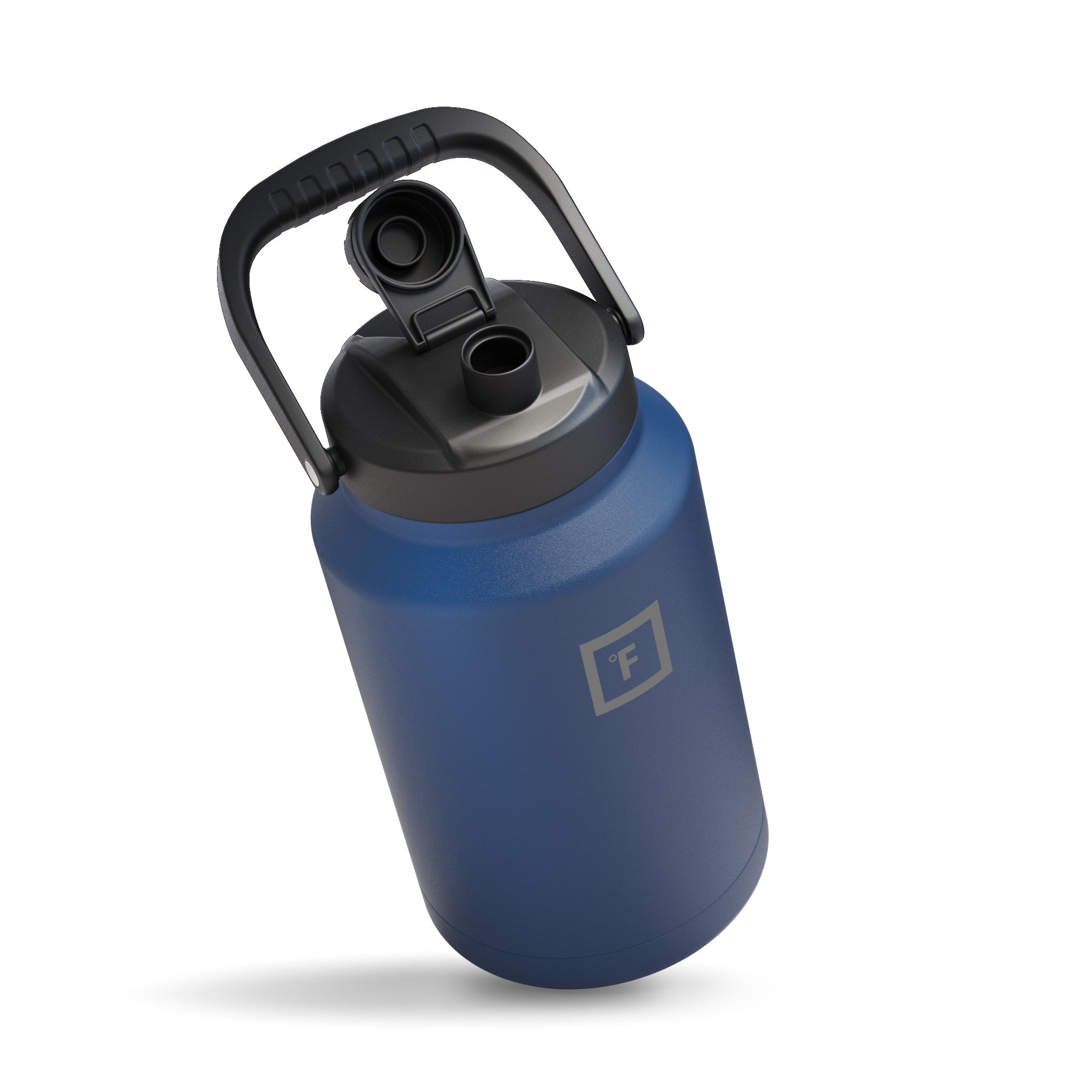 Iron Flask Bottle with Spout Lid, Twilight Blue, 128oz/3800ml