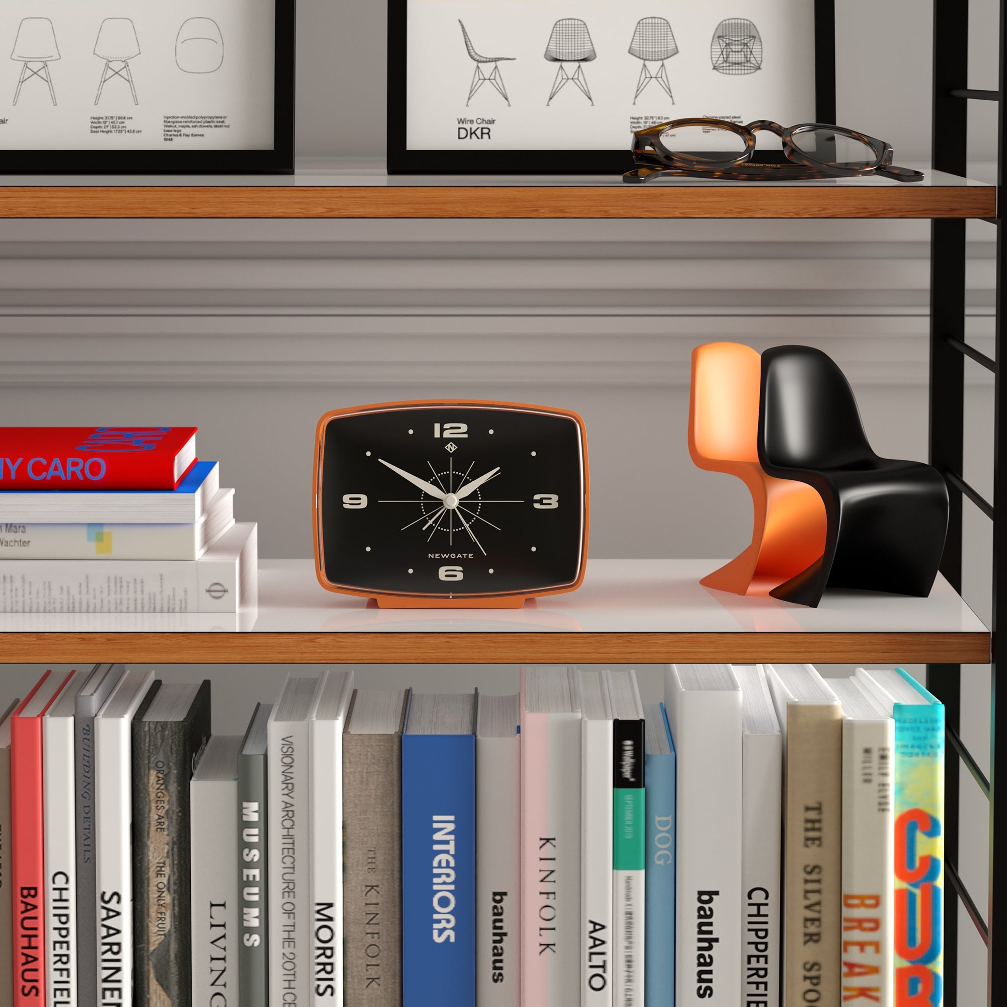 Newgate Brooklyn Alarm Clock - Orange