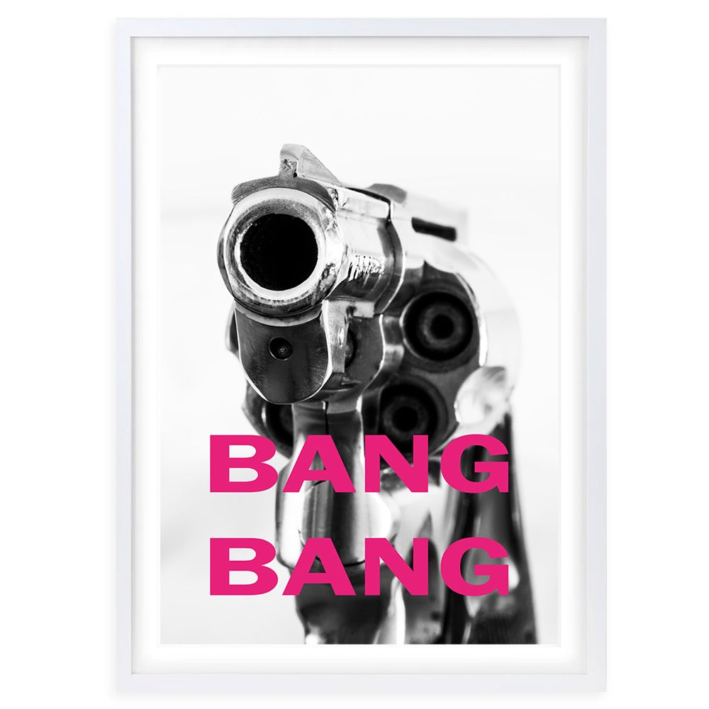 Wall Art's Bang Bang Large 105cm x 81cm Framed A1 Art Print