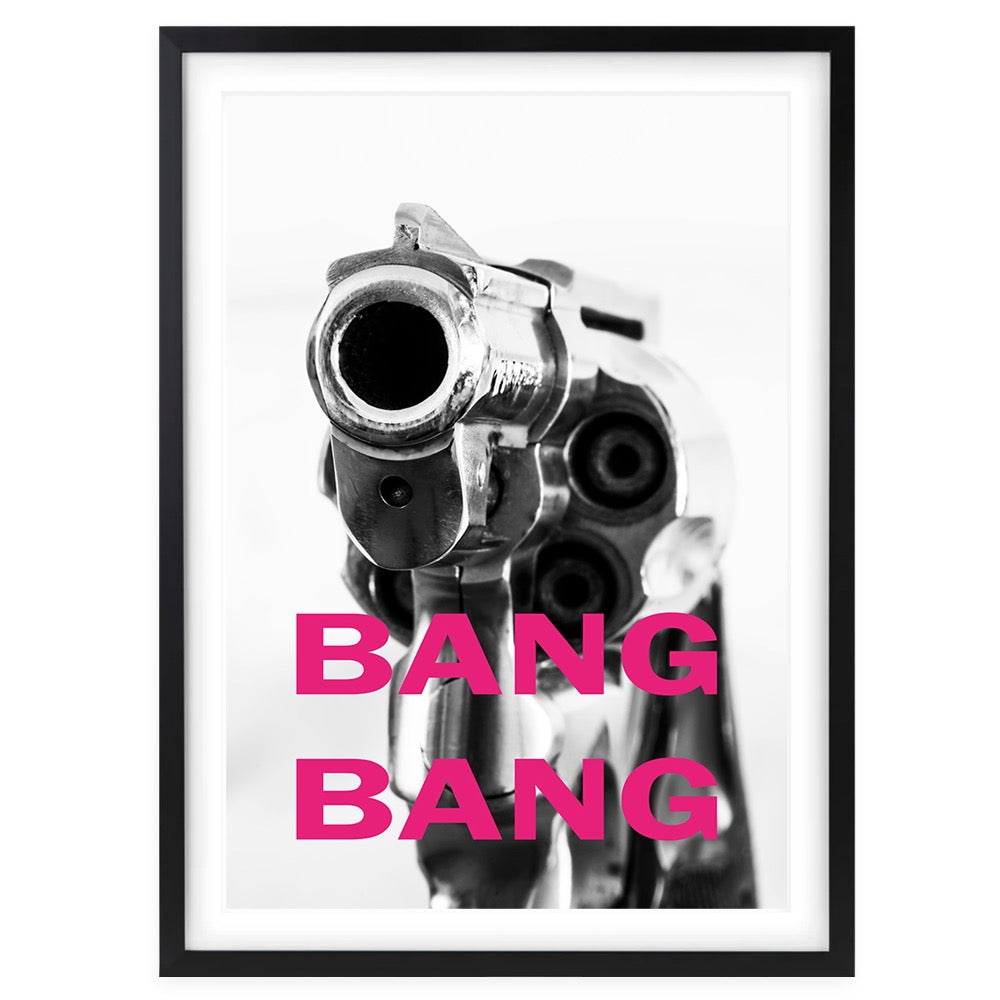 Wall Art's Bang Bang Large 105cm x 81cm Framed A1 Art Print