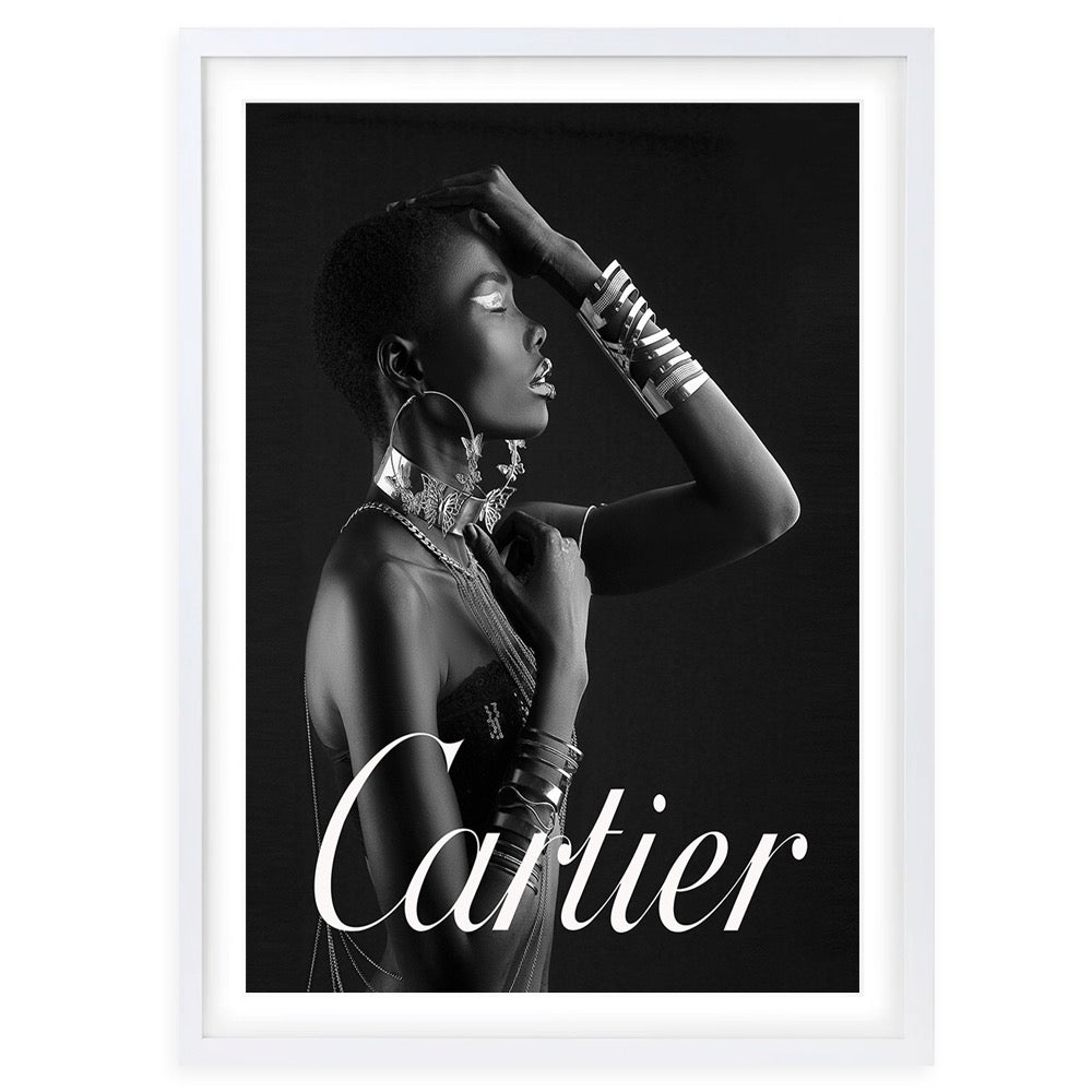 Wall Art's Cartier Lady Framed A1 Art Print