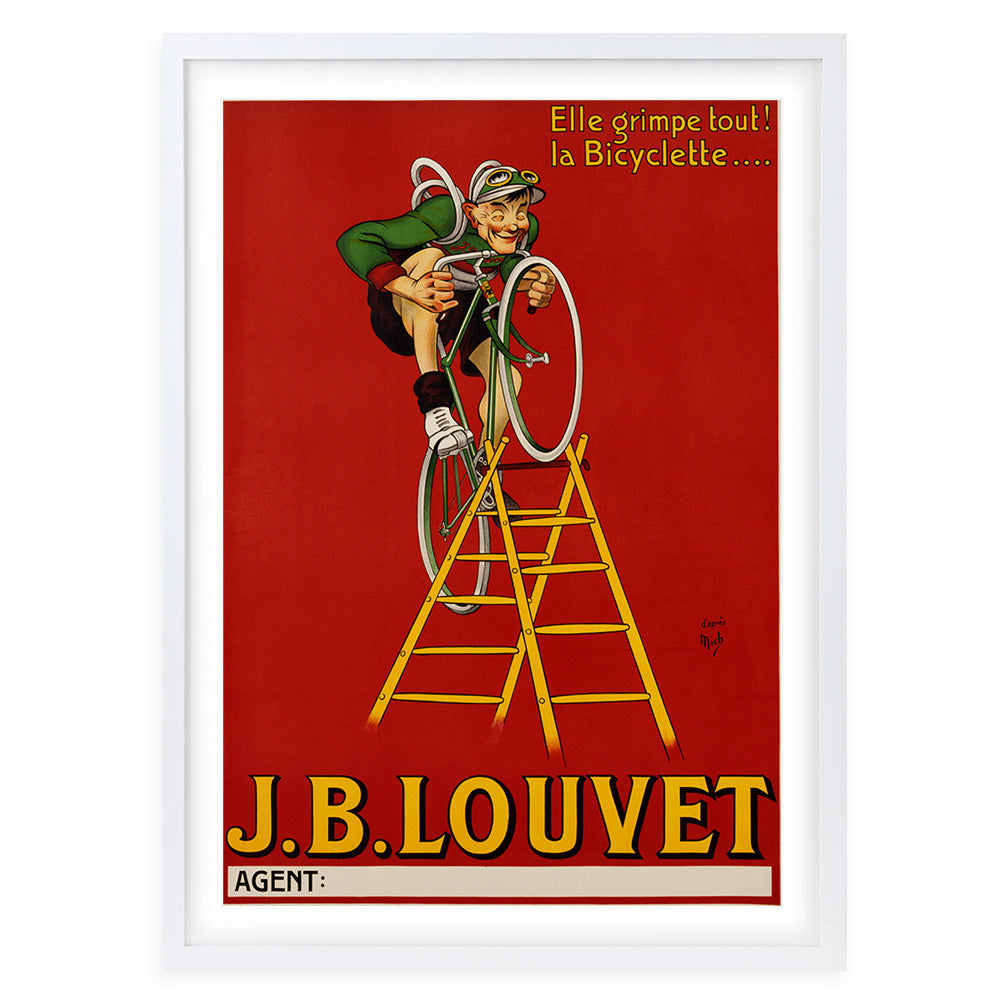 Wall Art's J B Louvet Large 105cm x 81cm Framed A1 Art Print