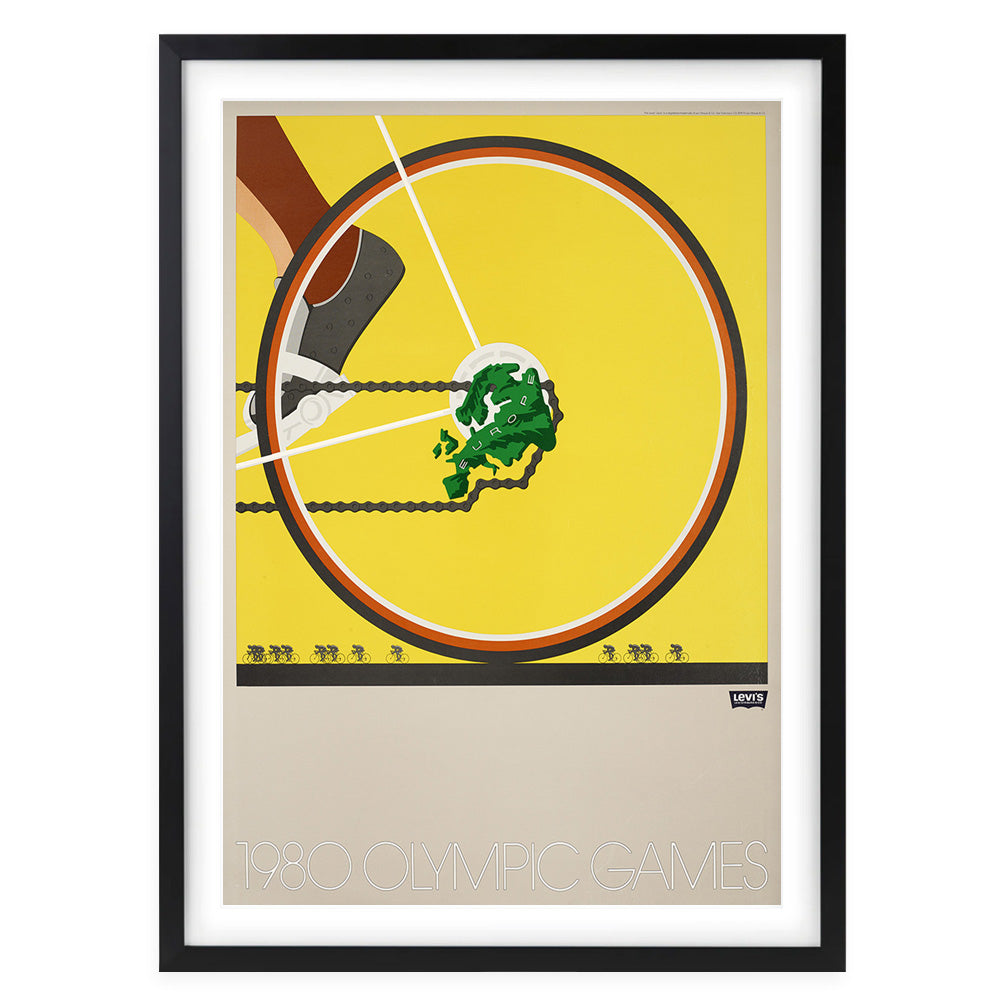 Wall Art's Levis Olympic Games 1980 Large 105cm x 81cm Framed A1 Art Print