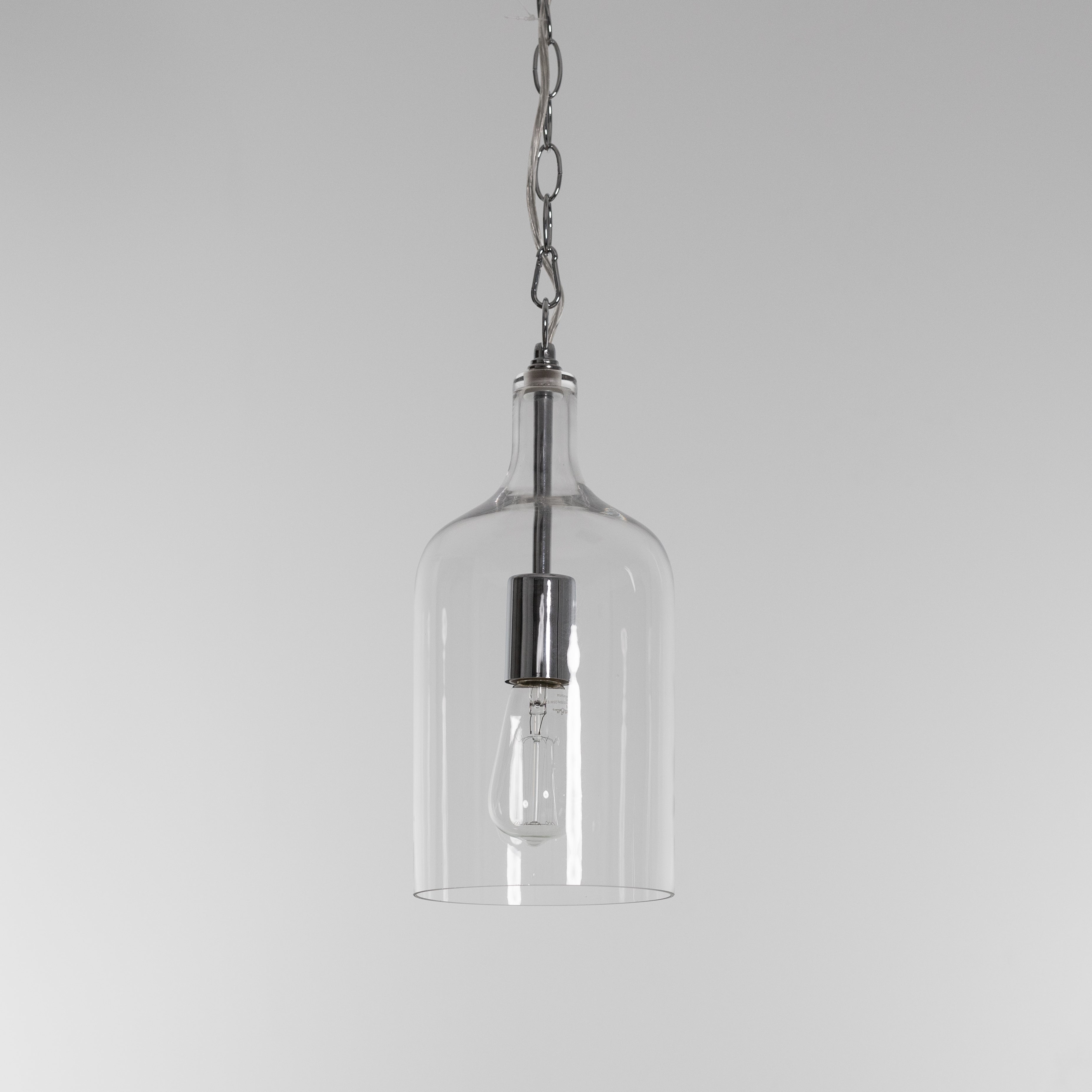 Kendal Glass Pendant Light - Chrome