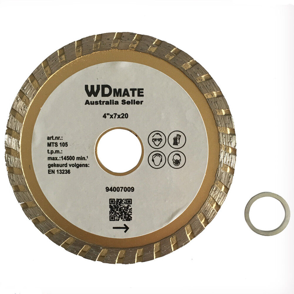 5x Dry Wet Diamond Cutting Disc Wheel 105mm 4" Saw Blade 20mm 20/16mm Turbo Tile