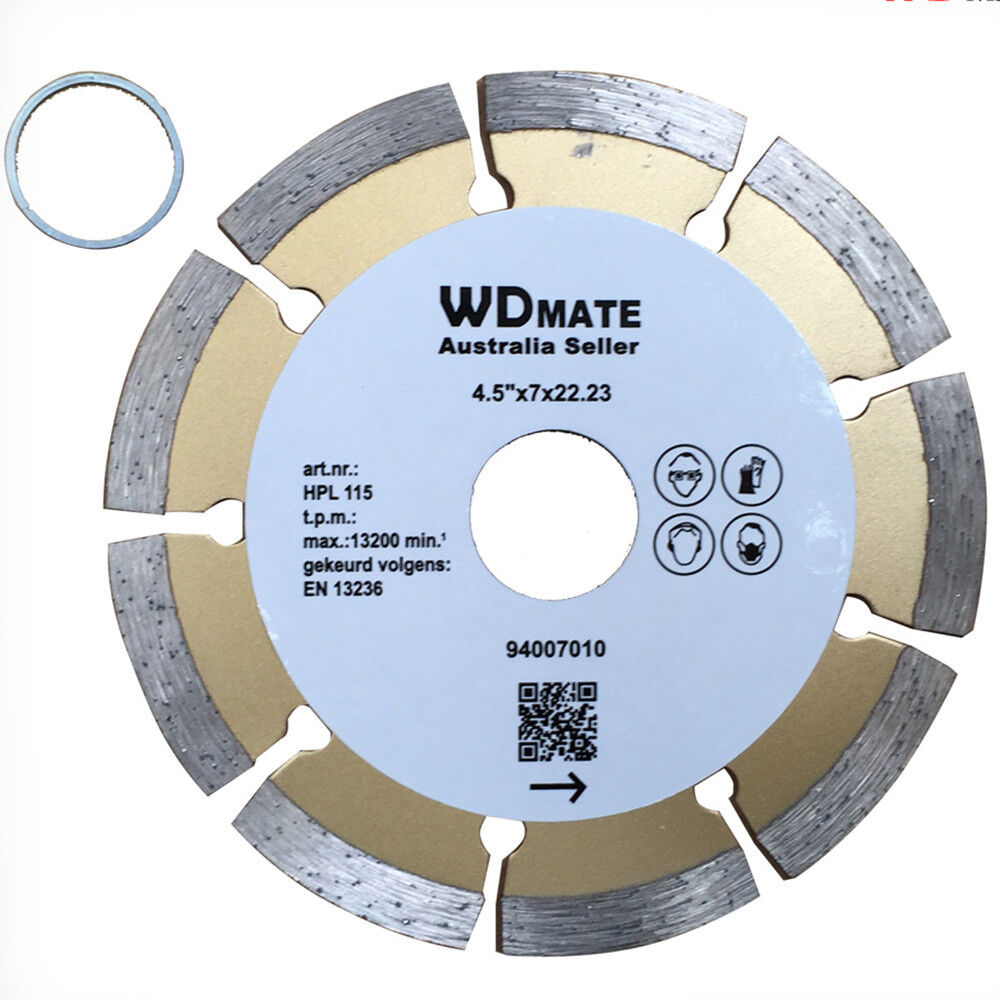 3x Dry Saw Blade Cutting Segment Diamond Wheel 115mm Disc Tile Brick 4.5 Grinder