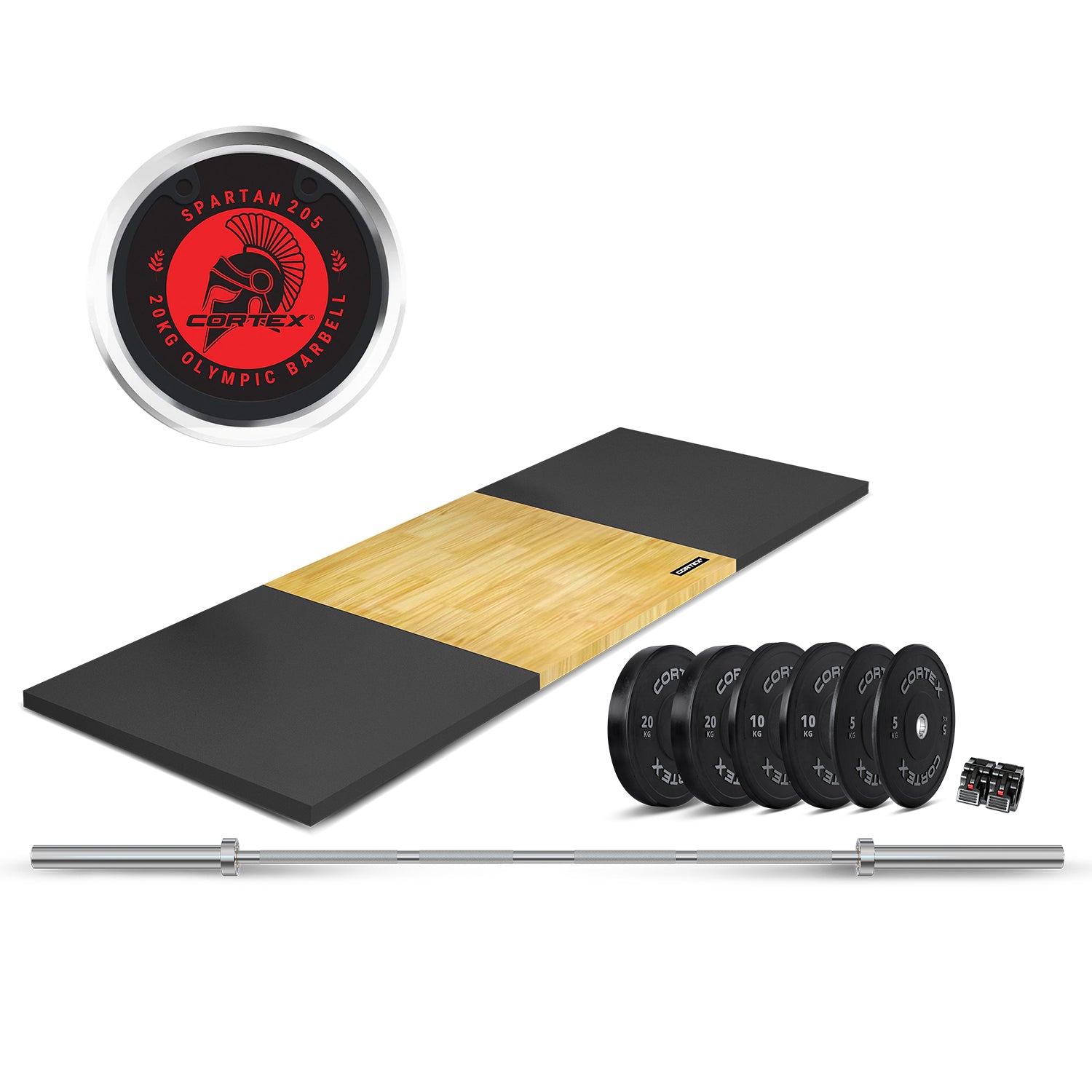 CORTEX 3M X 1M 50mm Weightlifting Platform with Dual Density Mats Set