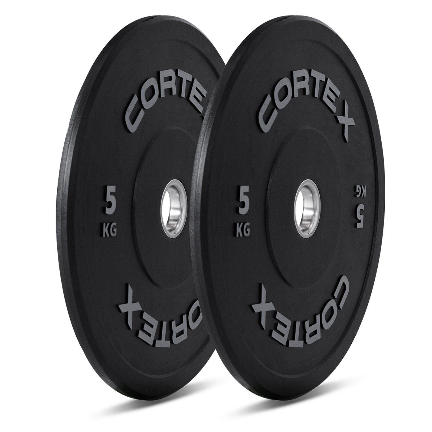 CORTEX 85kg Black Series V2 Rubber Olympic Bumper Plate Set 50mm with ATHENA200 Barbell