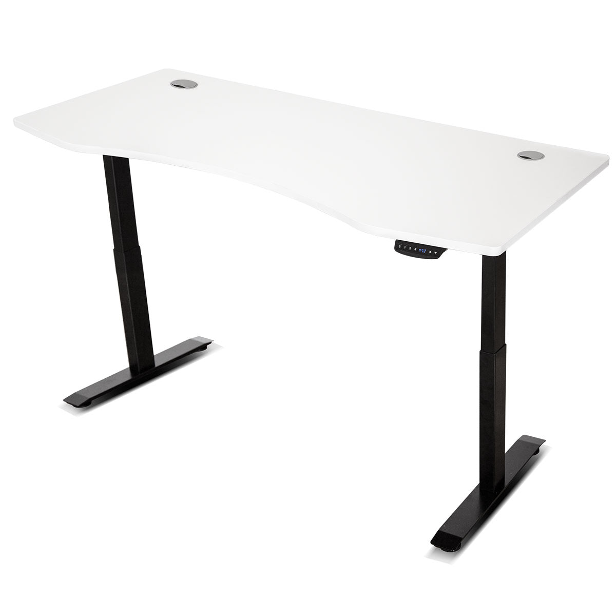 Lifespan Fitness ErgoDesk Automatic Standing Desk 1500mm (White) + Cable Management Tray