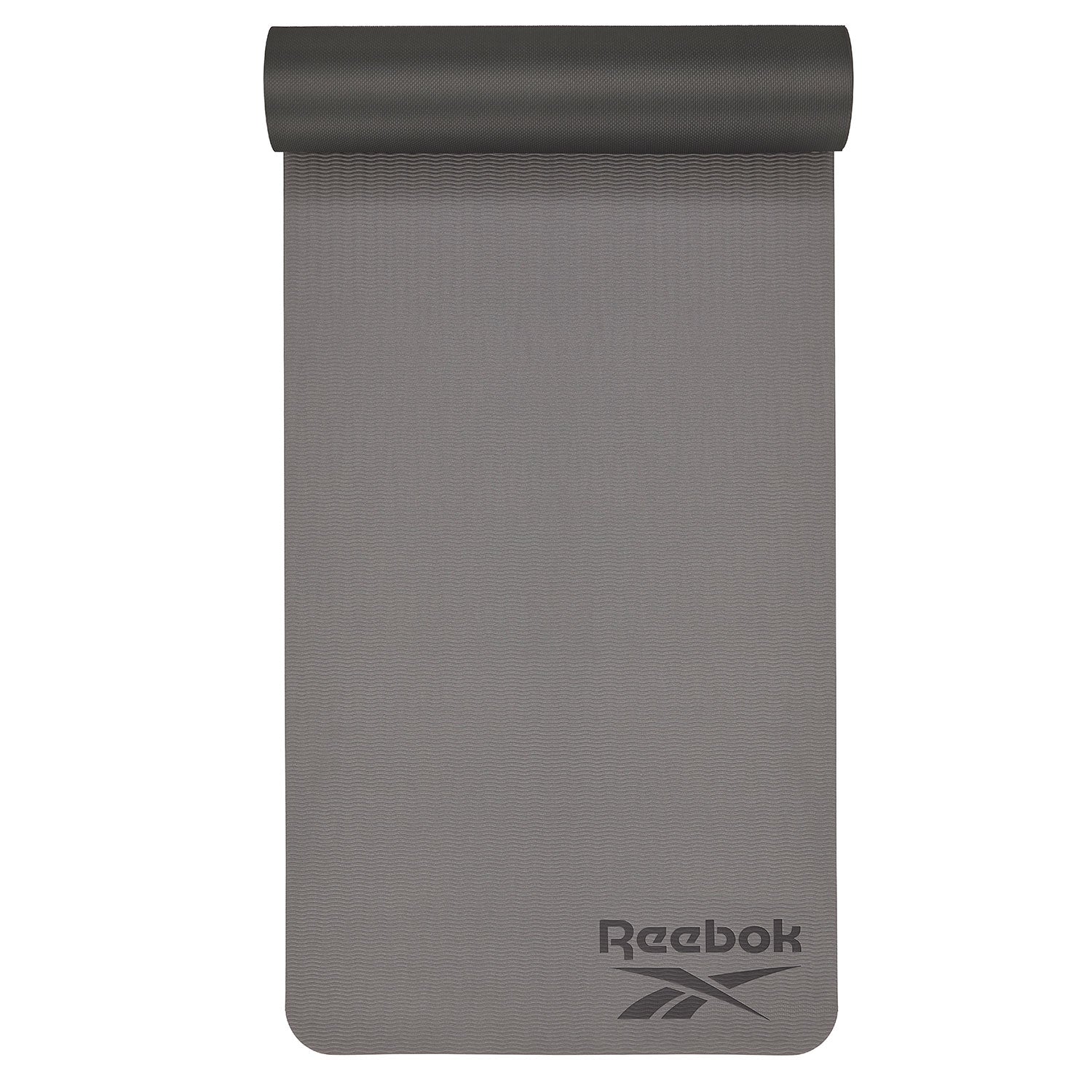 Reebok Double Sided Yoga Mat 1.76m*0.61m*6mm in Black/Grey