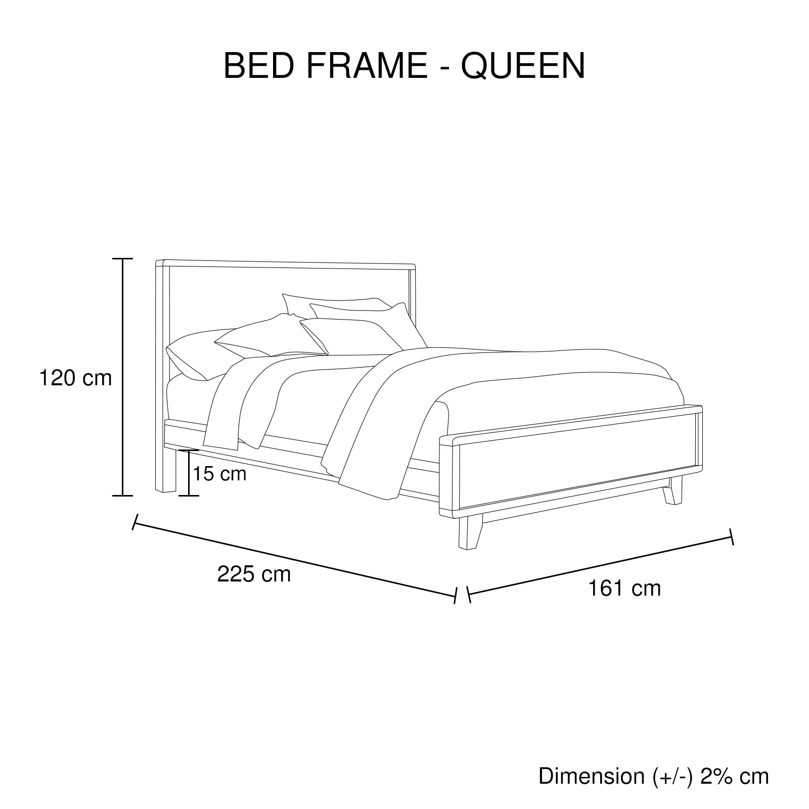 4 Pieces Bedroom Suite Queen Size in Solid Wood Antique Design Light Brown Bed, Bedside Table & Tallboy