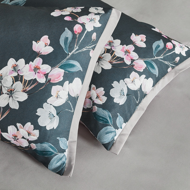 Botanical Hazel Microfibre Quilt Cover Set-queen size