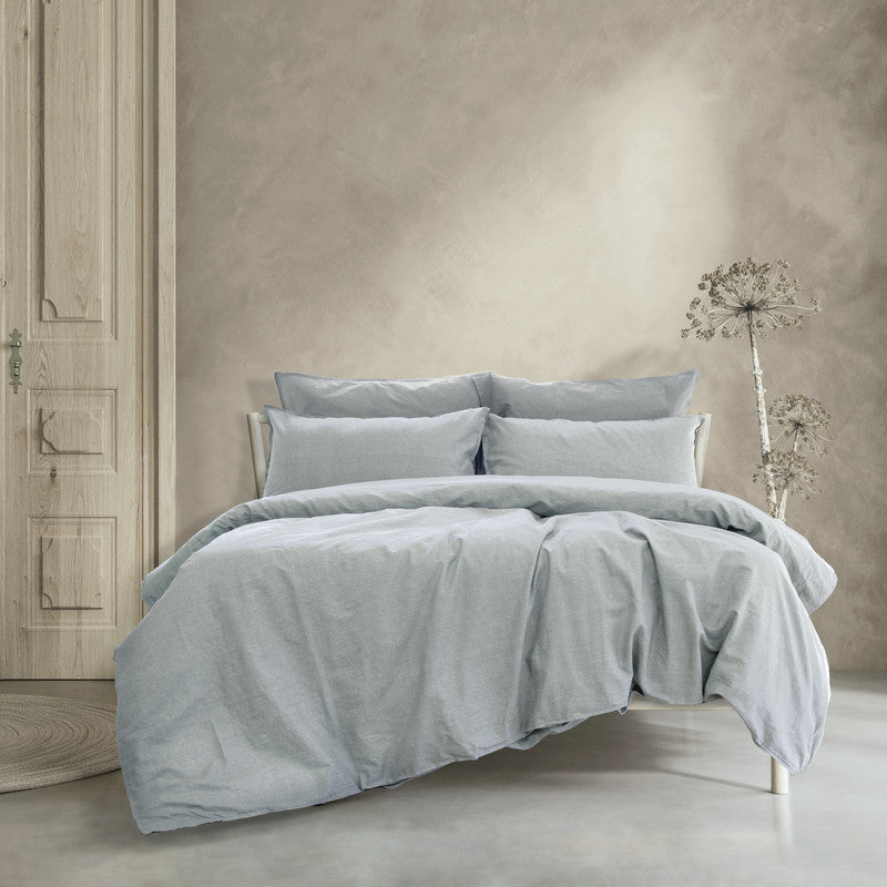 Embre Linen Look Washed Cotton QUILT COVER SET - KING