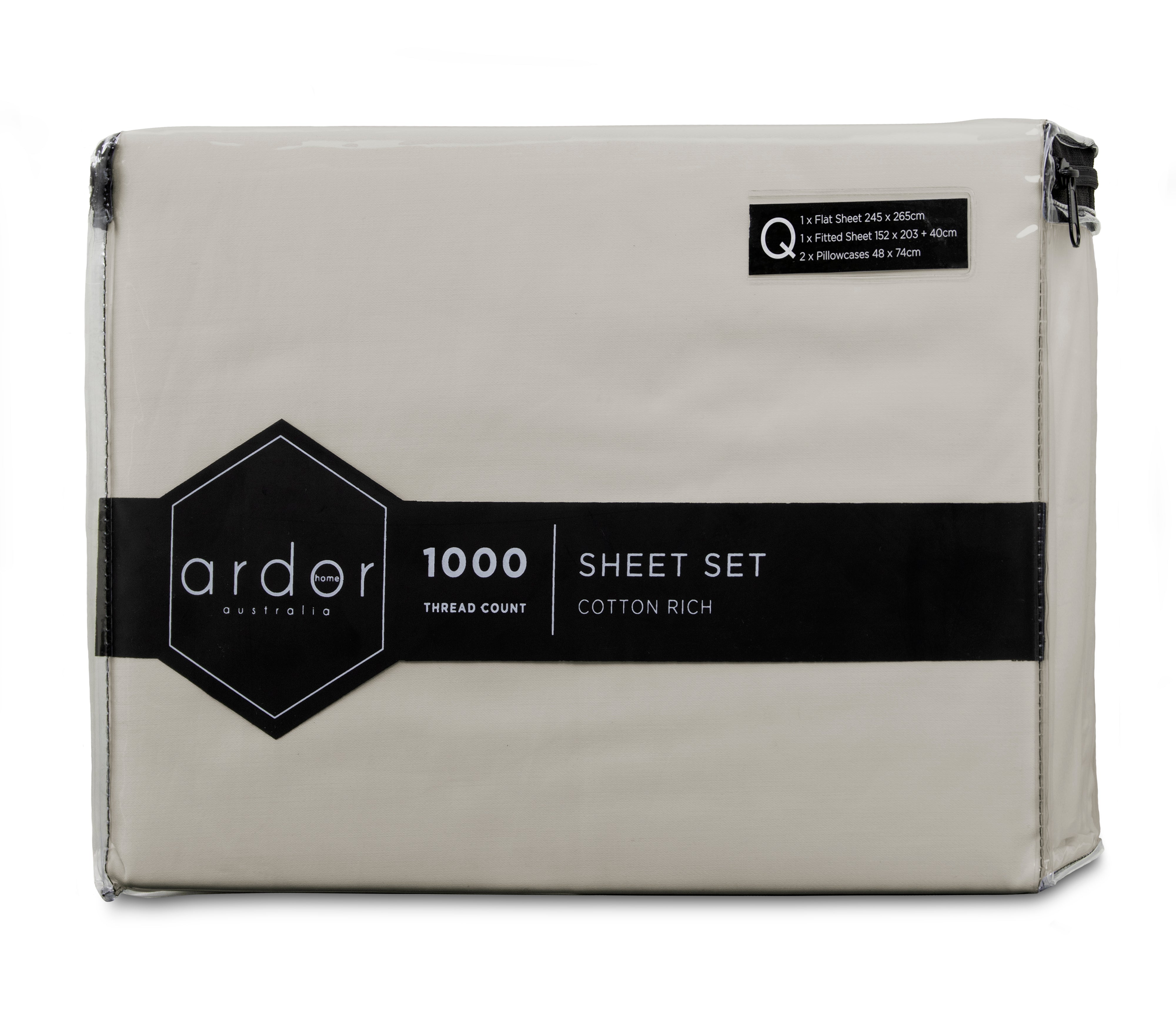 1000TC Cotton Rich SHEET SET - DOUBLE