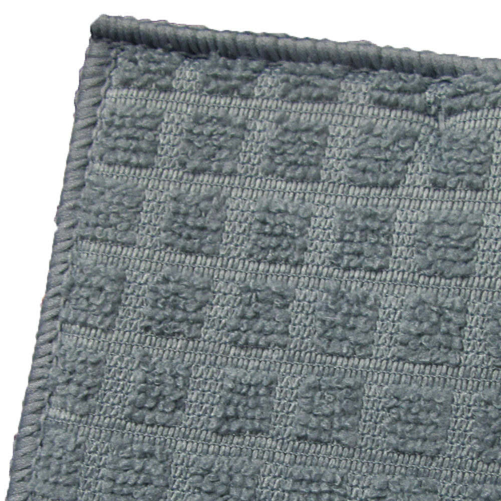 Set of 2 Microfibre Checkered Dish Drying Mats Mocha