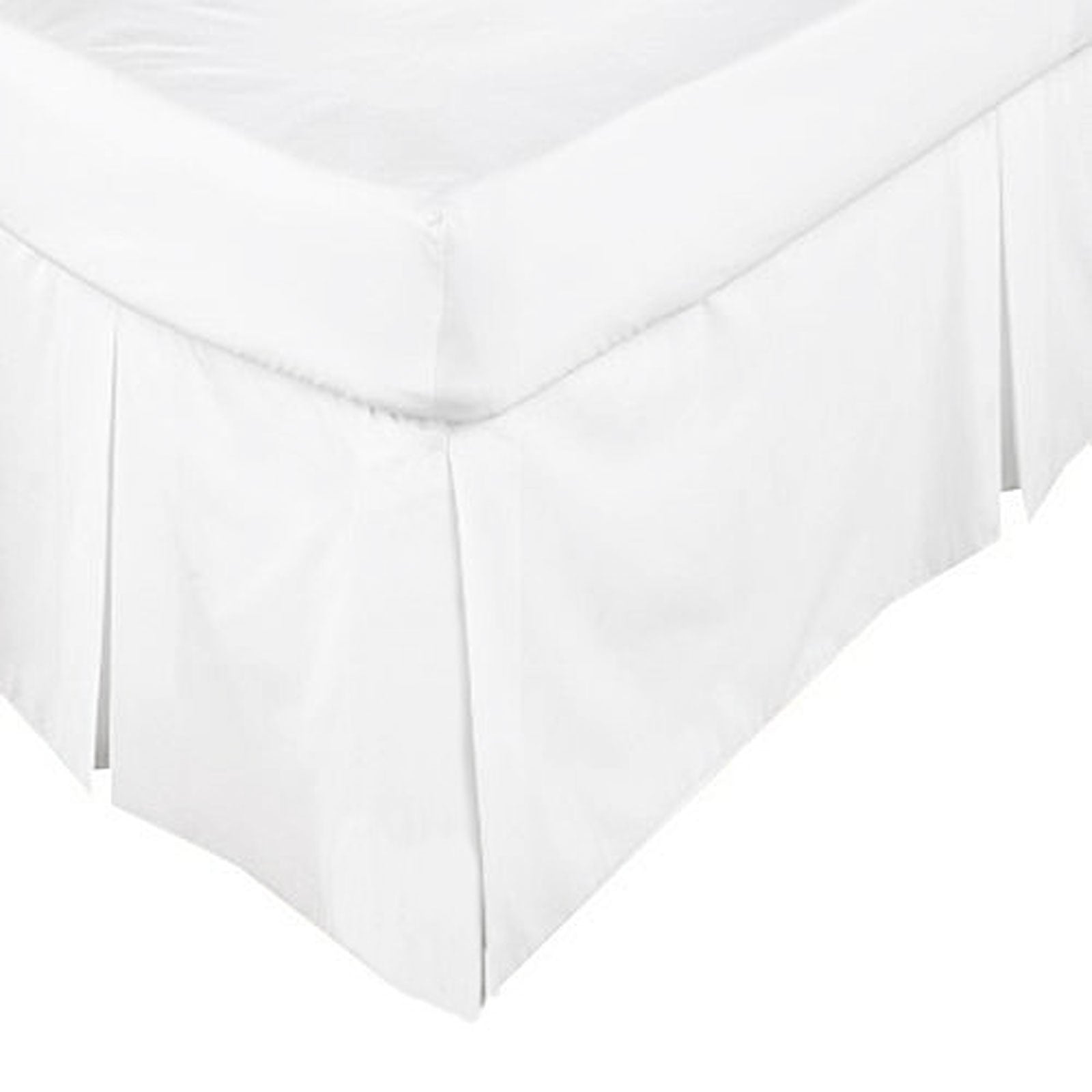 ASSUN Box Pleated Valance White KING