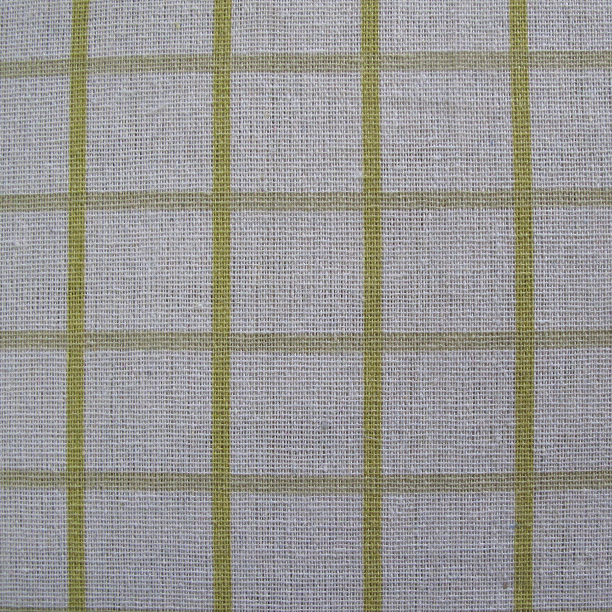 Cotton Grid Checks Oblong Table Cloth Yellow 150 x 230cm