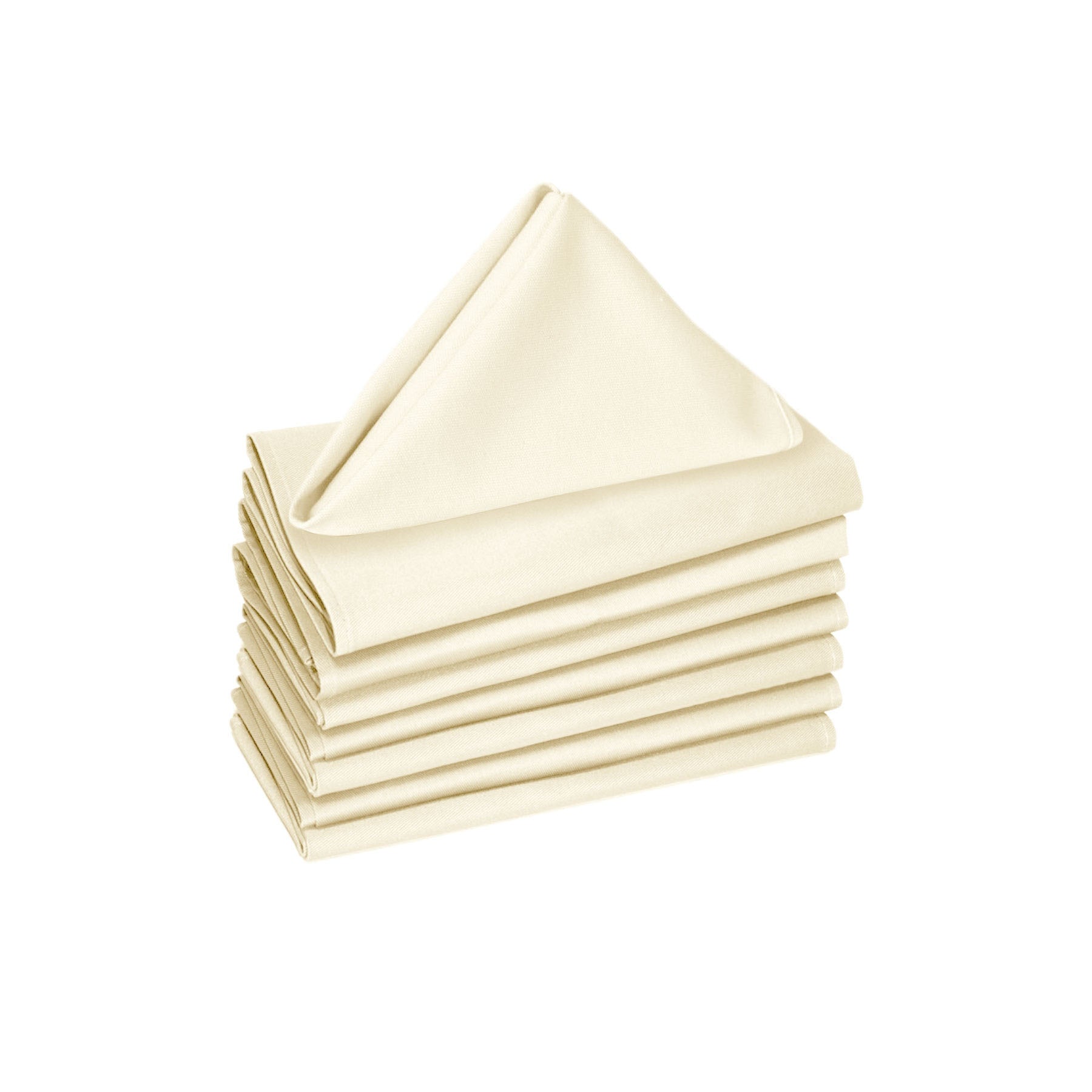 Hoydu Set of 8 Cotton Napkins Ivory