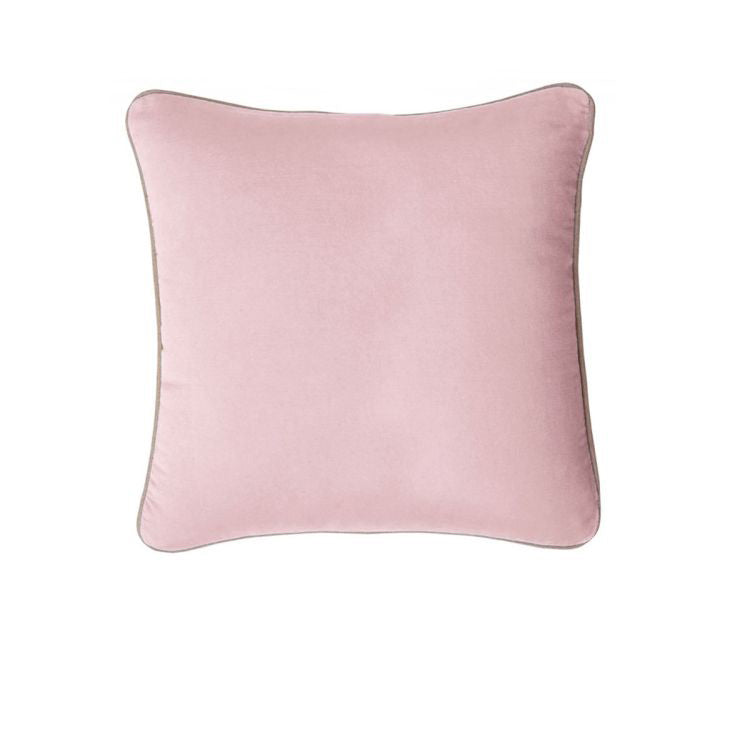 J Elliot Home Gabriel 100% Cotton Cushion Cover 43 x 43 cm Dusty Pink