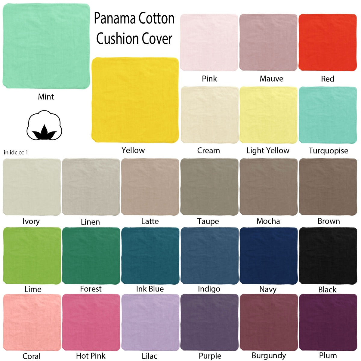 IDC Homewares Panama 100% Cotton Cushion Cover Linen