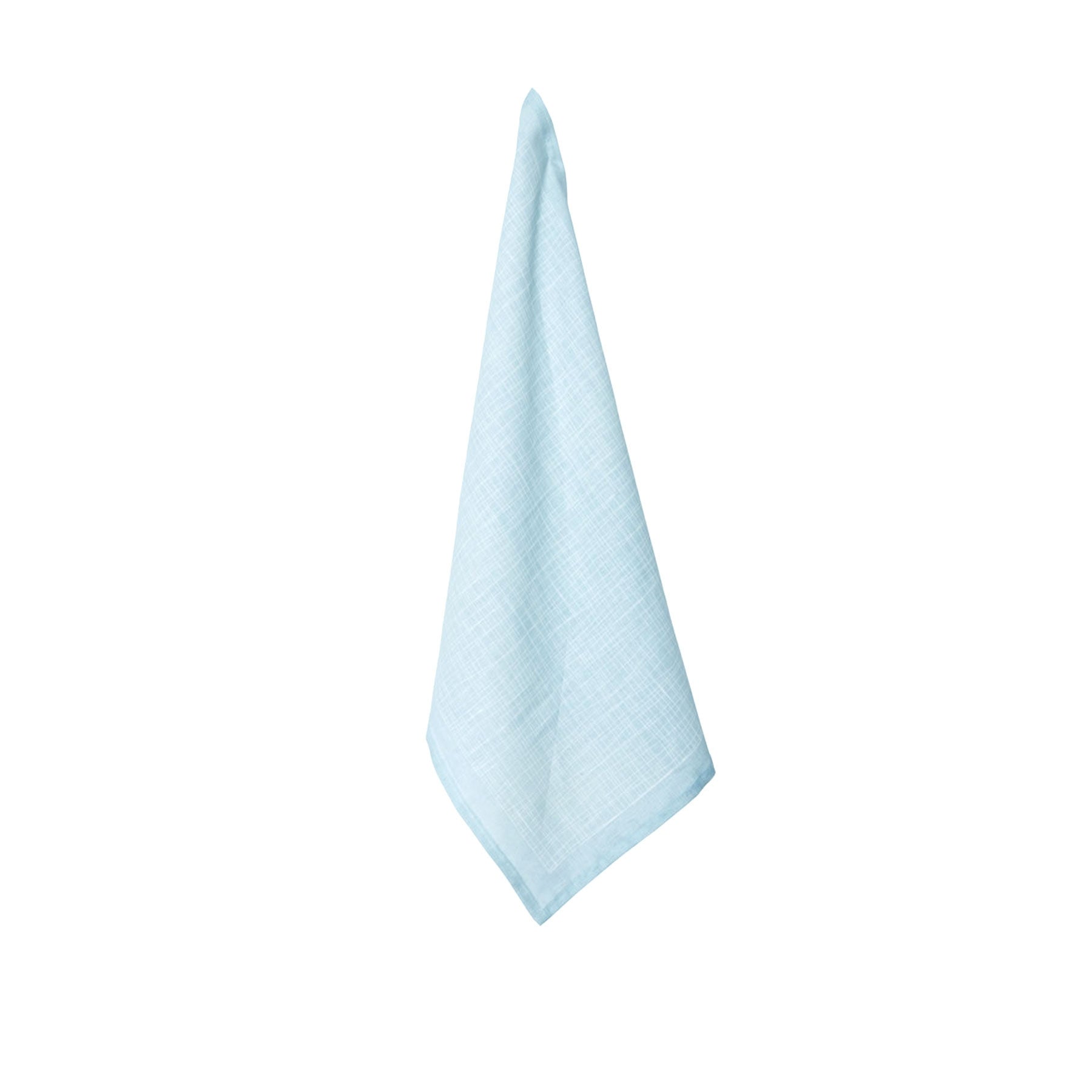 J.Elliot Home 100% Linen Print Tea Towel Verdi Illusion Blue