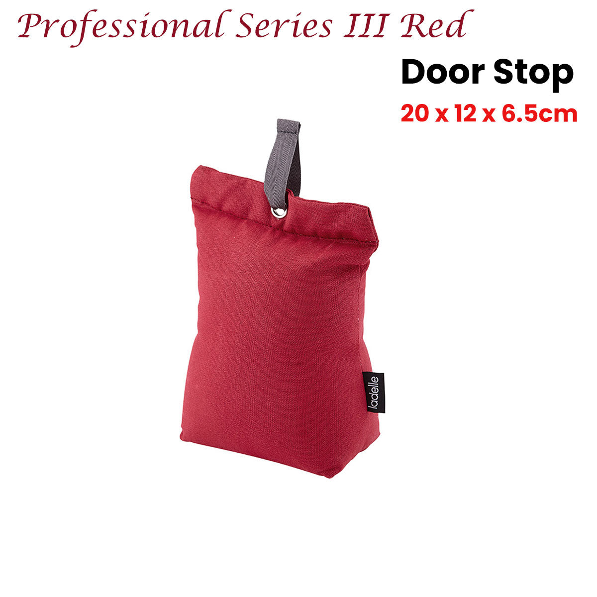 Ladelle Professional Series III Red Door Stop 20 x 12 x 6.5cm