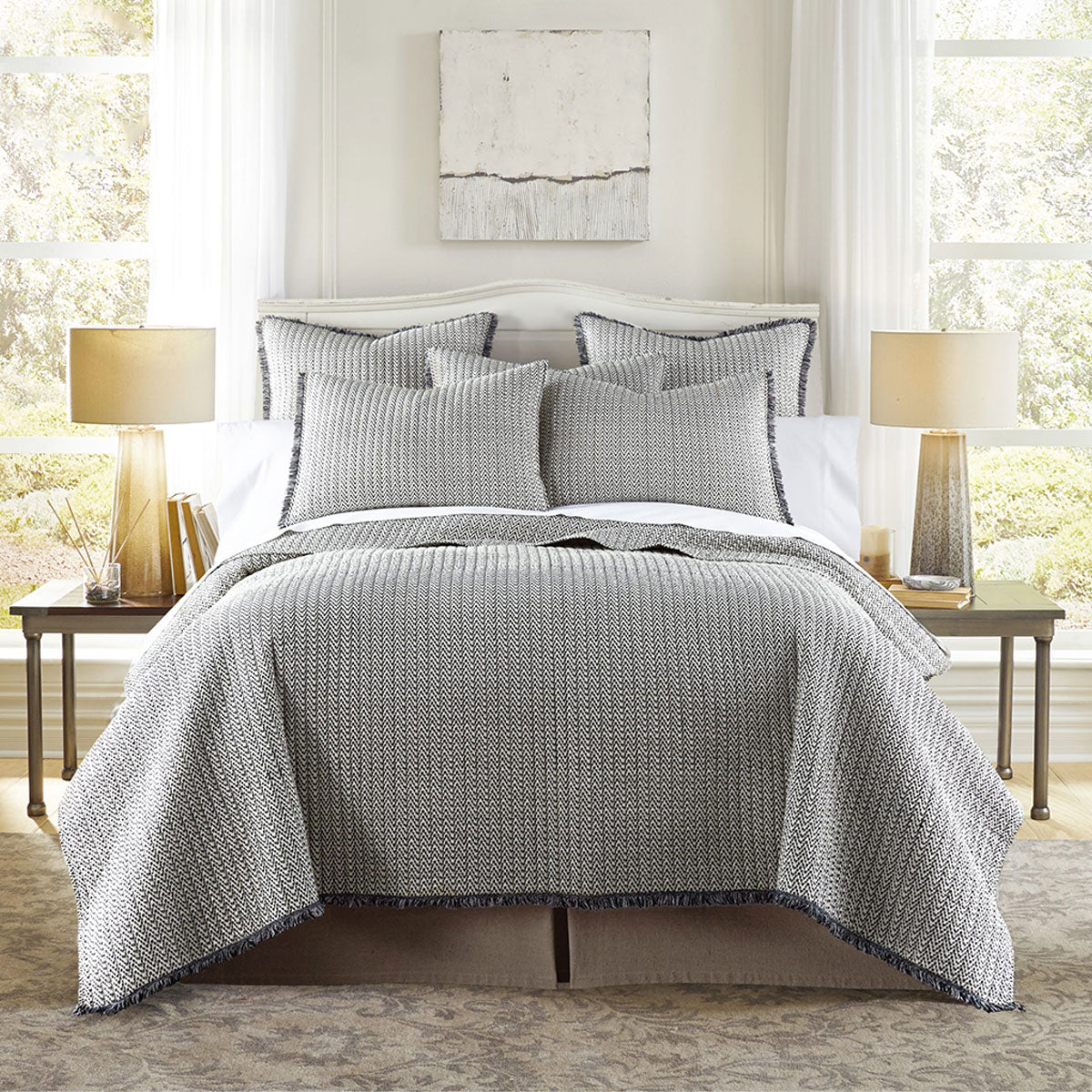 Jenny Mclean Lexington 3 Piece 100% Cotton Coverlet Set Queen