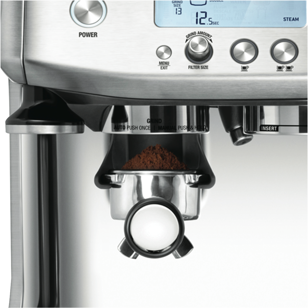Breville The Barista Pro Coffee Machine - Brushed Stainless BES878BSS4JAN1