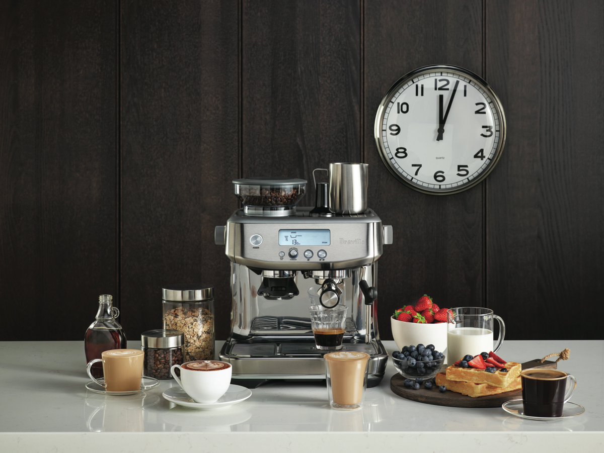 Breville The Barista Pro Coffee Machine - Brushed Stainless BES878BSS4JAN1
