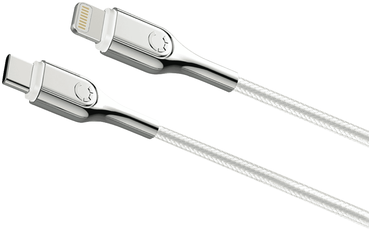 Lightning to USB-C Armoured Cable 2M - White CY2802PCCCL