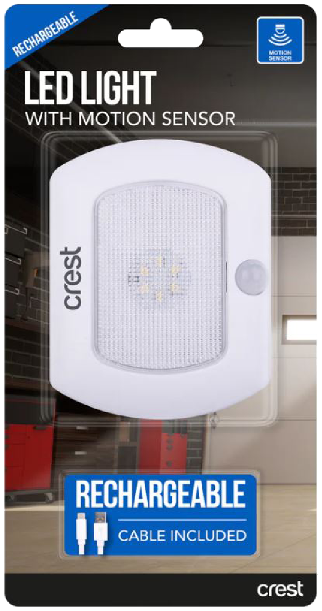 Crest Compact Rechargeable Motion Sensor Light PWL04M