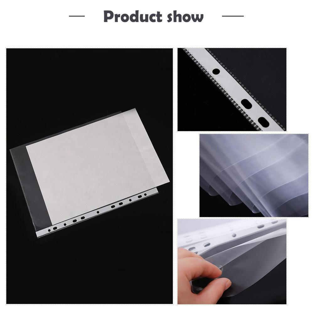 100Pack A4 Sheet Protector Plastic Pockets Bulk Lot Clear Reinforced Folders