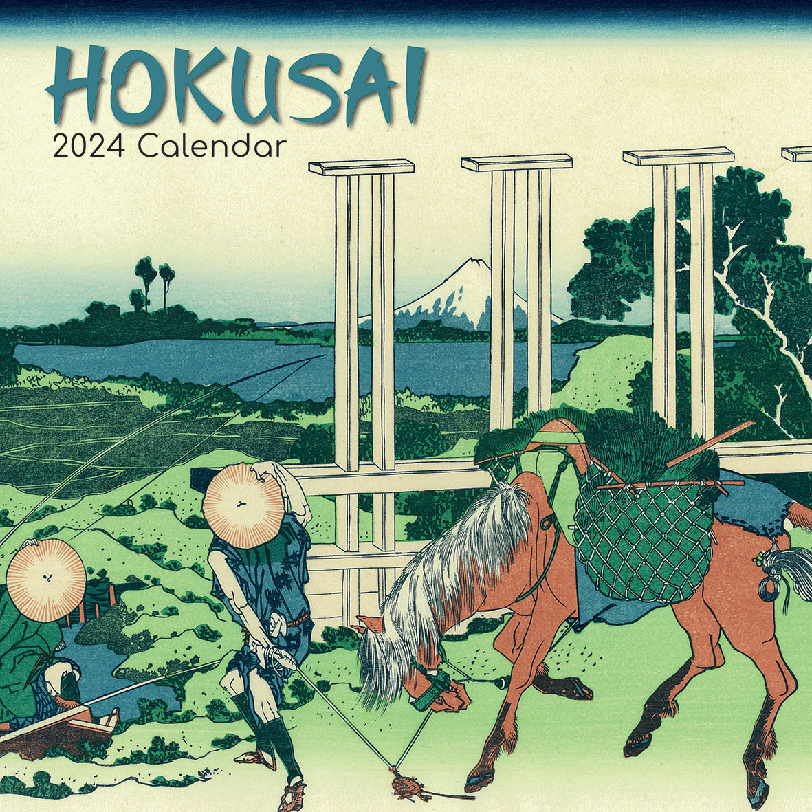 Hokusai 2024 Square Wall Calendar 16 Months Arts Planner Christmas New Year Gift