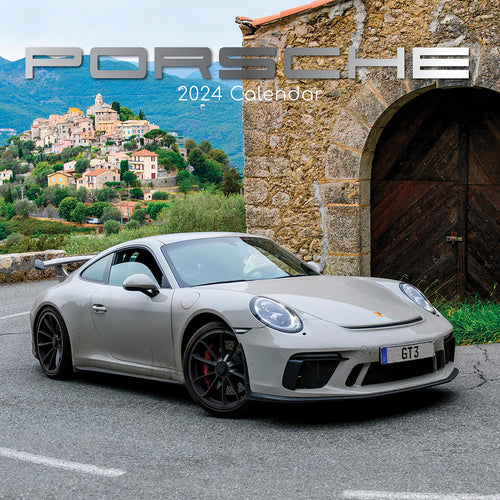 Porsche - 2024 Square Wall Calendar 16 Months Premium Planner Xmas New Year Gift