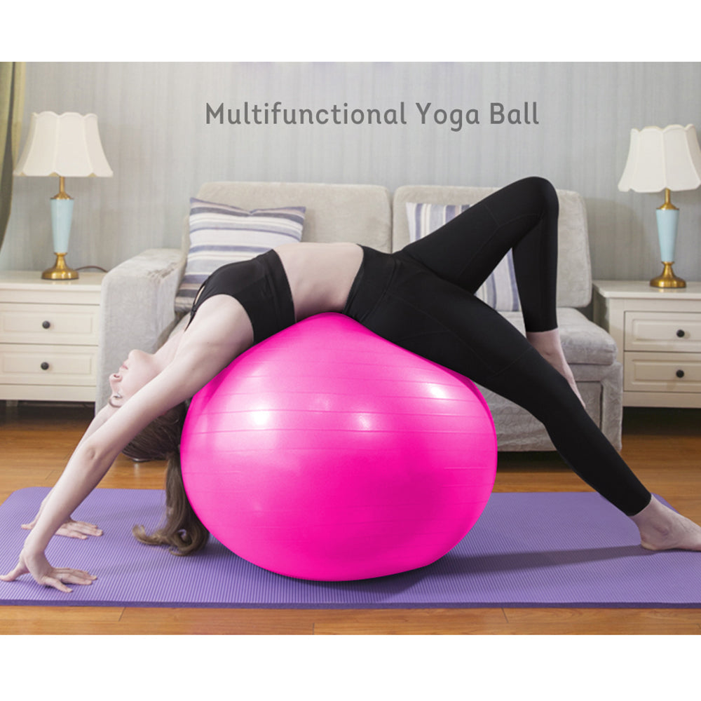 Yoga Ball Home Fitness Exercise Balance Pilates Inflatable 47cm