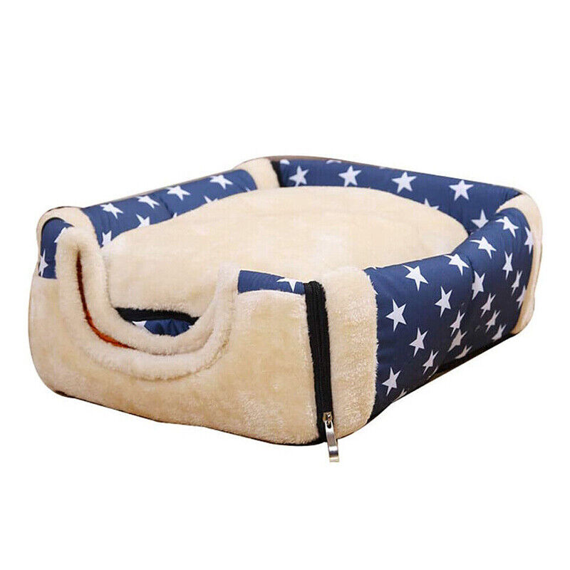 Pet Dog Cat House Kennel Soft Igloo Bed Cave Puppy Doggy Fashion Warm Cushion "Size":"M"