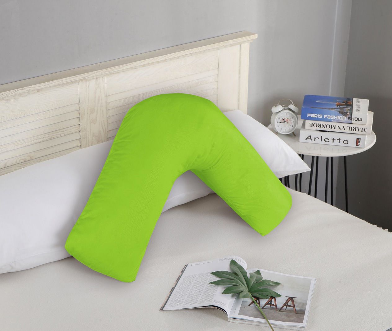 1000TC Premium Ultra Soft V SHAPE Pillowcase - Green