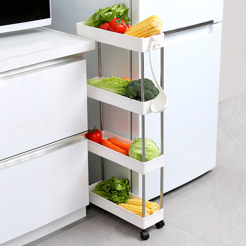 Narrow Rolling Storage Cart 3 Tier