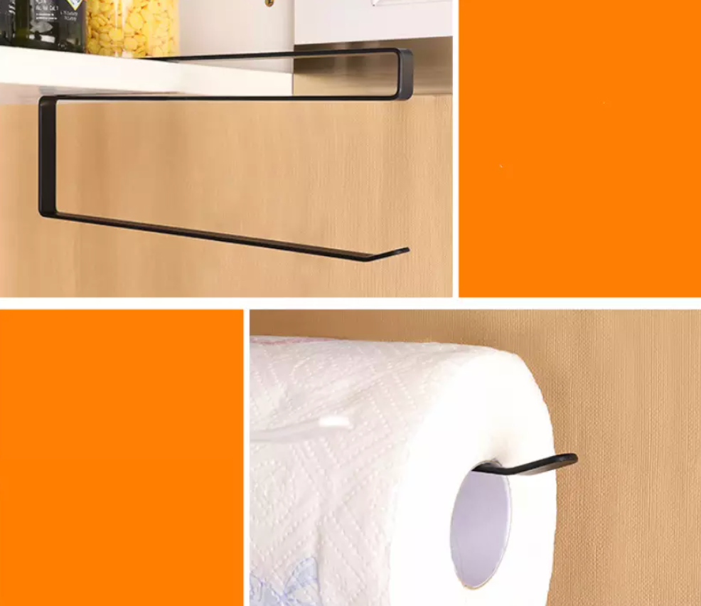 Paper Roll Holder Under Cabinet White