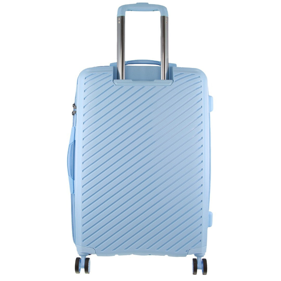 Milleni Hardshell Checked Luggage Bag Travel Suitcase 65cm (82.5L) - Blue