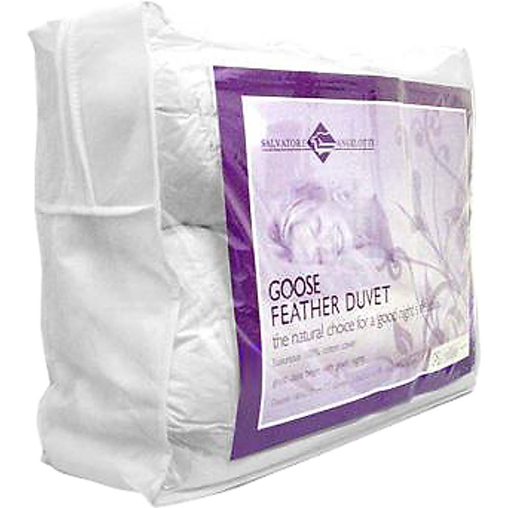 100% White Goose Feather Duvet / Quilt - DOUBLE