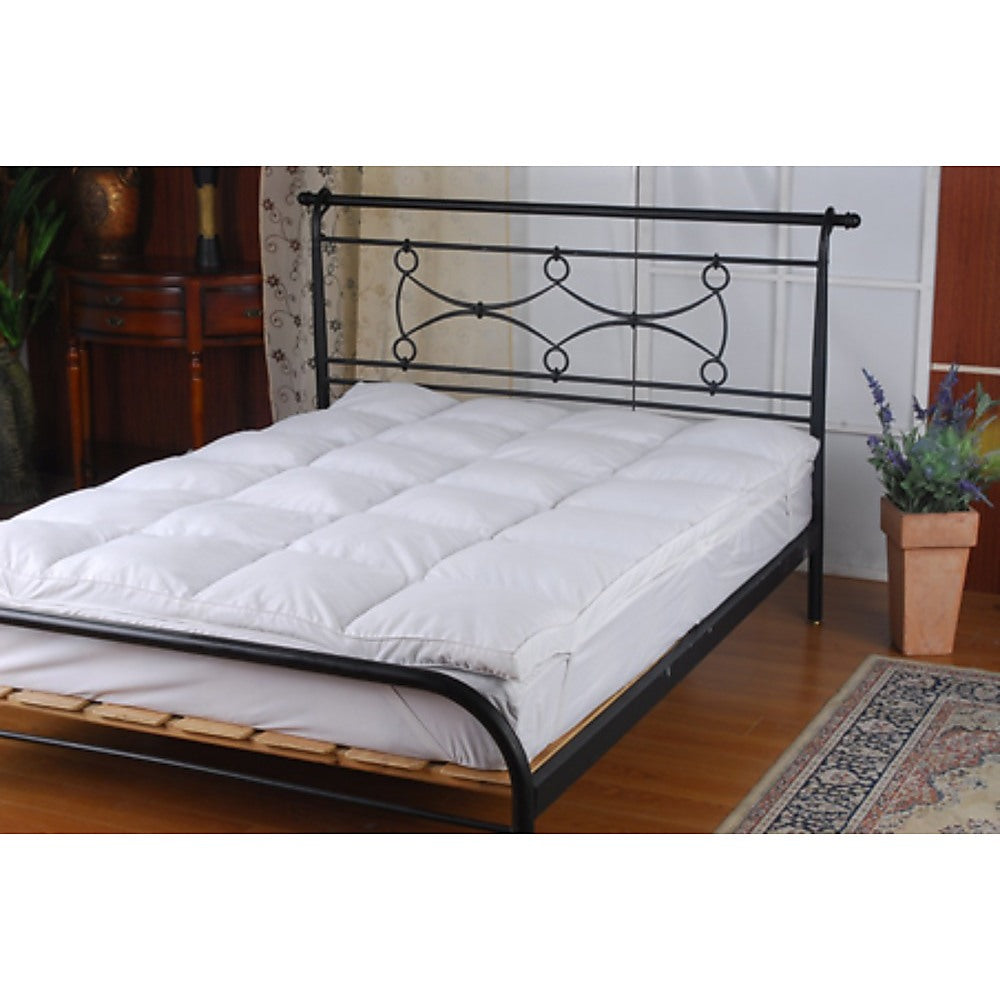 100% White Duck Feather Mattress Topper -KING