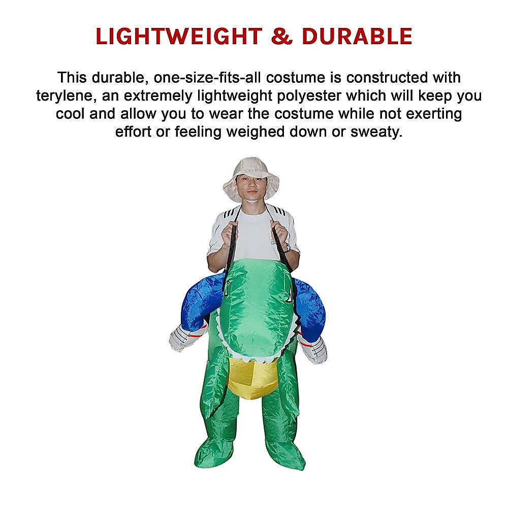 DINO Fancy Dress Inflatable Suit -Fan Operated Costume